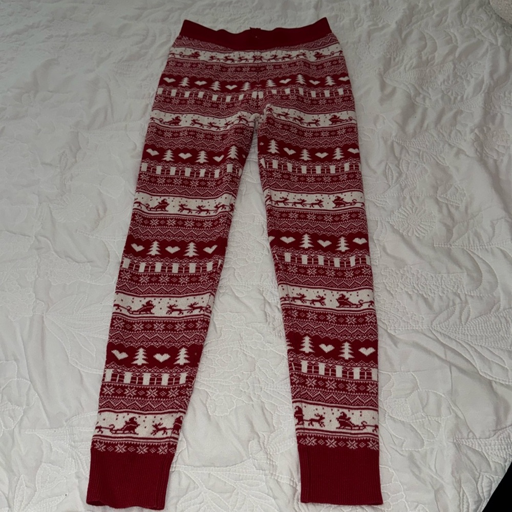 XS COMFY LEGGING PANTS WITH ELASTIC AT THE TOP CHRISTMAS PRINT